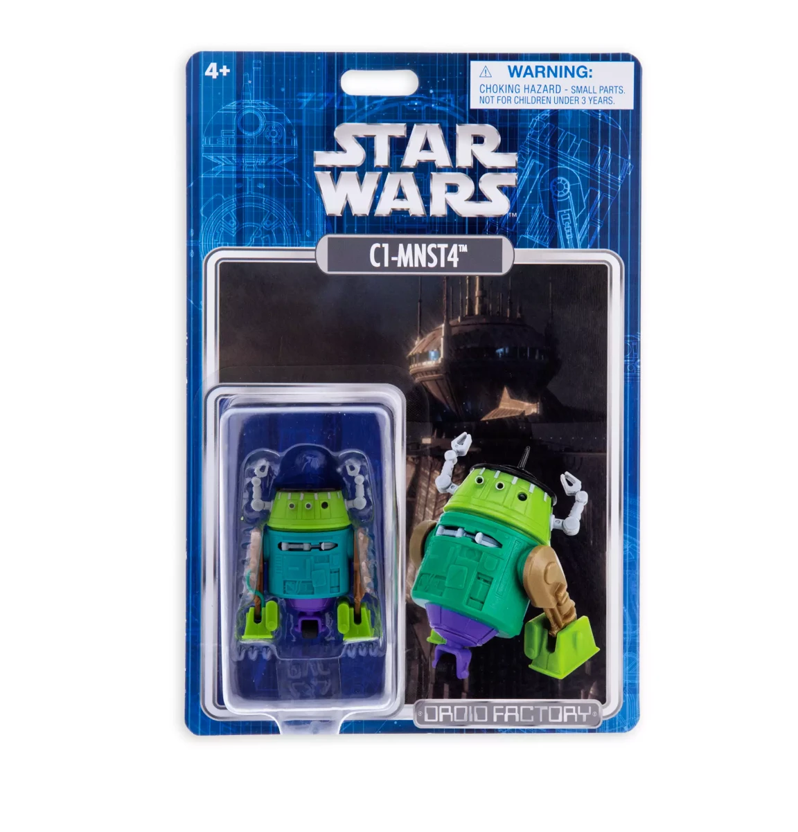 Disney Parks Star Wars Droid C1-MNST4 Factory Figure New With Card 1 Disney Parks Star Wars Droid C1-MNST4 Factory Figure New With Card