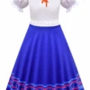 Jakks Disney Encanto Costume Girls Dress Halloween Luisa Madrigal 4-6X New With Tag
