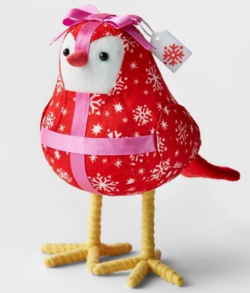 Target Christmas Featherly Friends Bow Bird Decorative Figurine New 2 Target Christmas Featherly Friends Bow Bird Decorative Figurine New - Image 2