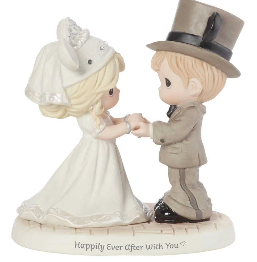 Disney Precious Moments Happily Ever After Wedding Couple Figurine New With Tag 3 Disney Precious Moments Happily Ever After Wedding Couple Figurine New With Tag - Image 3