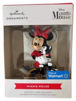 Hallmark Disney Minnie Mouse With Kitten Exclusive Christmas Ornament New W Box