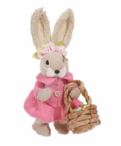 Happy Easter Decor Large Felt Bunny With Basket With Eggs New With Tag -I Love Characters aed2bc42 199c 5368 8b3c f955812f70ee