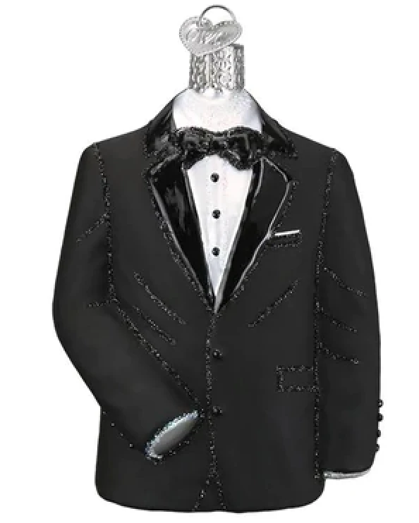 Old World Christmas Tuxedo Glass Christmas Ornament New With Box 2 Old World Christmas Tuxedo Glass Christmas Ornament New With Box - Image 2