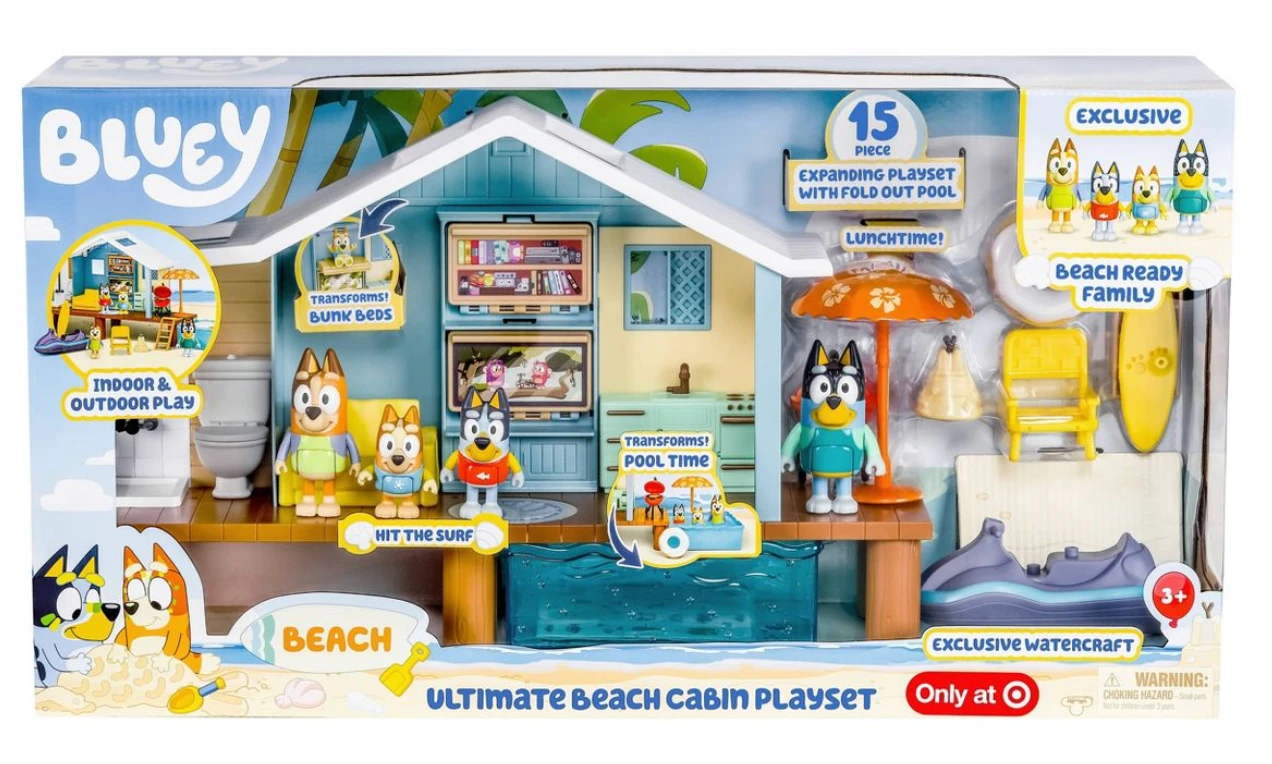 Disney Bluey's Ultimate Beach Cabin Playset Toy New With Box 2 Disney Bluey's Ultimate Beach Cabin Playset Toy New With Box - Image 2