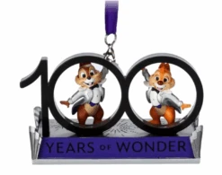Disney 100 Years Of Wonder Chip N' Dale Christmas Tree Ornament New With Tag