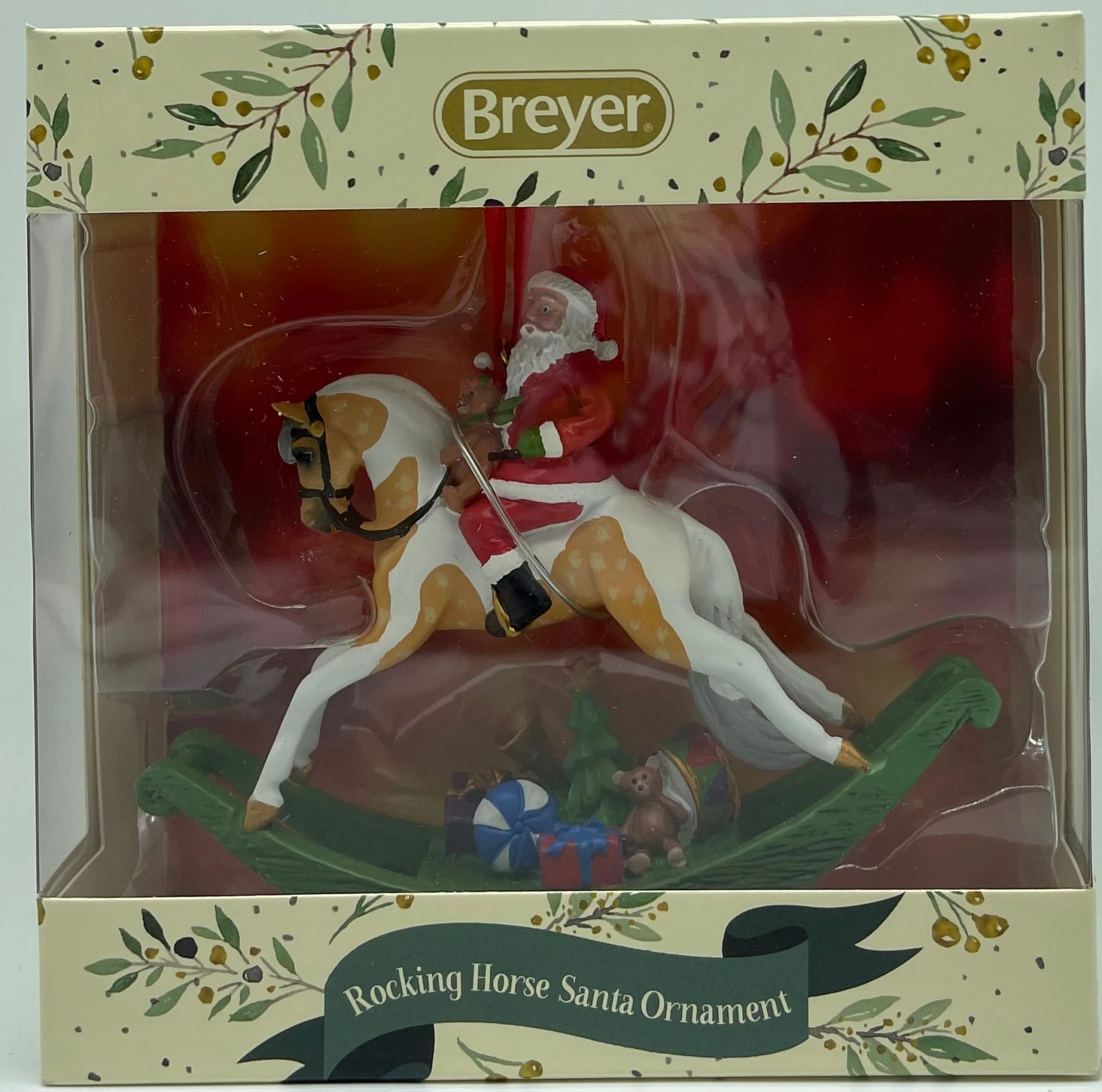 Breyer Horses 2021 Holiday Santa Christmas Ornament Rocking Horse New With Box 3 Breyer Horses 2021 Holiday Santa Christmas Ornament Rocking Horse New With Box - Image 3