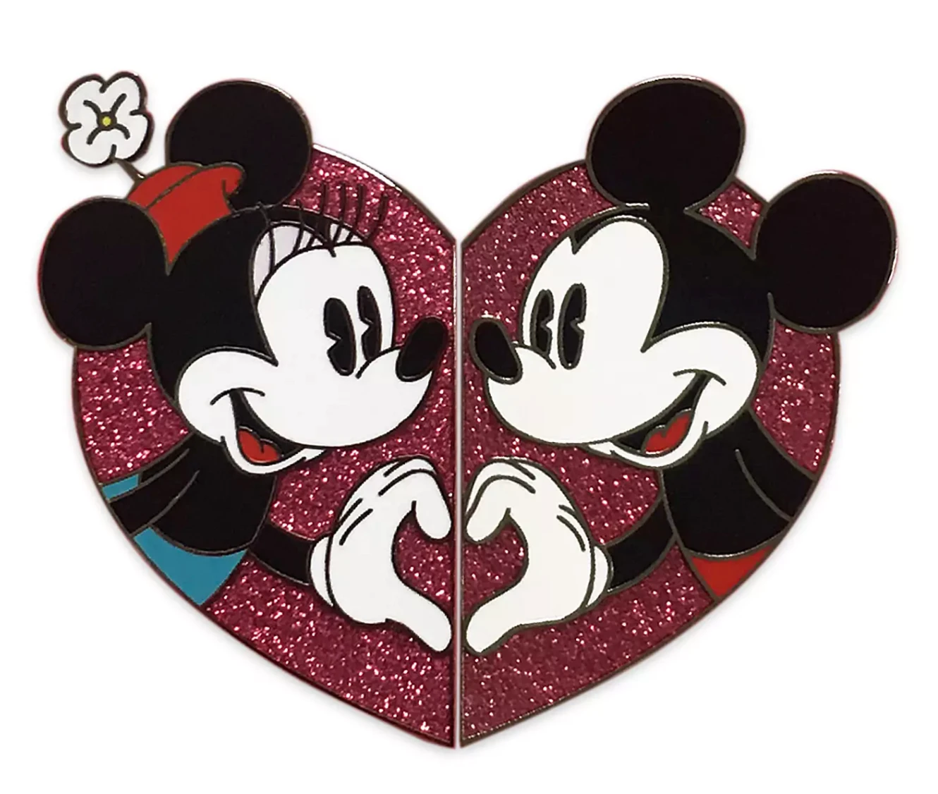 Disney Parks Valentine Heart Mickey And Minnie Keep One Share One Pin New W Card 2 Disney Parks Valentine Heart Mickey And Minnie Keep One Share One Pin New W Card - Image 2