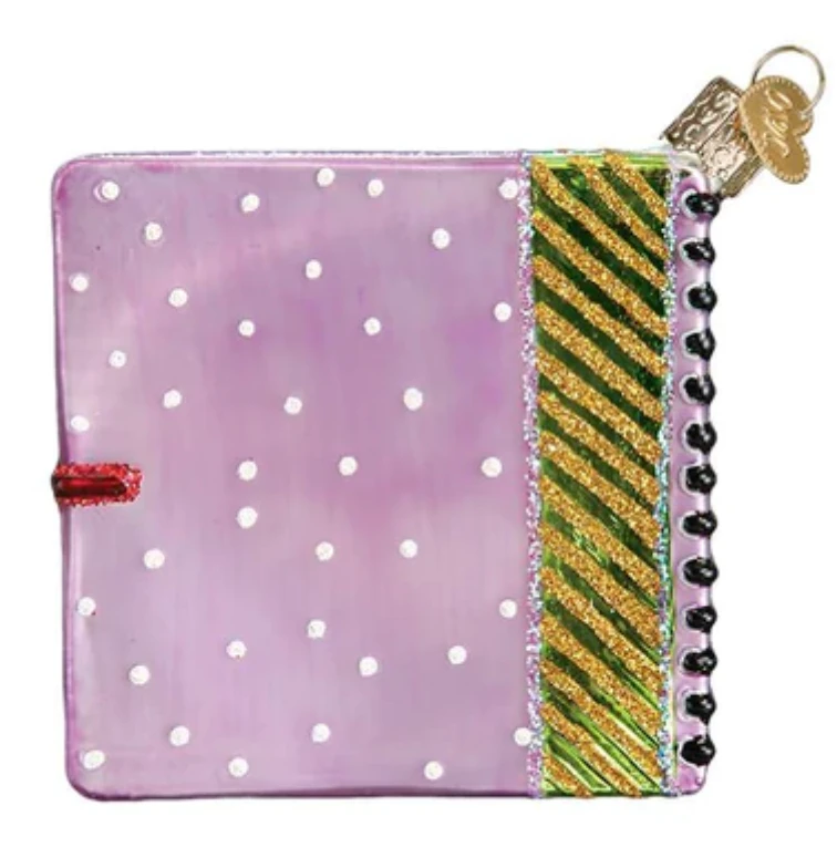 Old World Christmas Scrapbook Glass Christmas Ornament New With Box 3 Old World Christmas Scrapbook Glass Christmas Ornament New With Box - Image 3