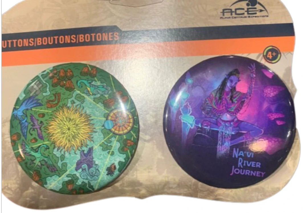 Disney Parks The World Of Avatar Pandora ACE Navi River Buttons Set New With Tag 2 Disney Parks The World Of Avatar Pandora ACE Navi River Buttons Set New With Tag - Image 2