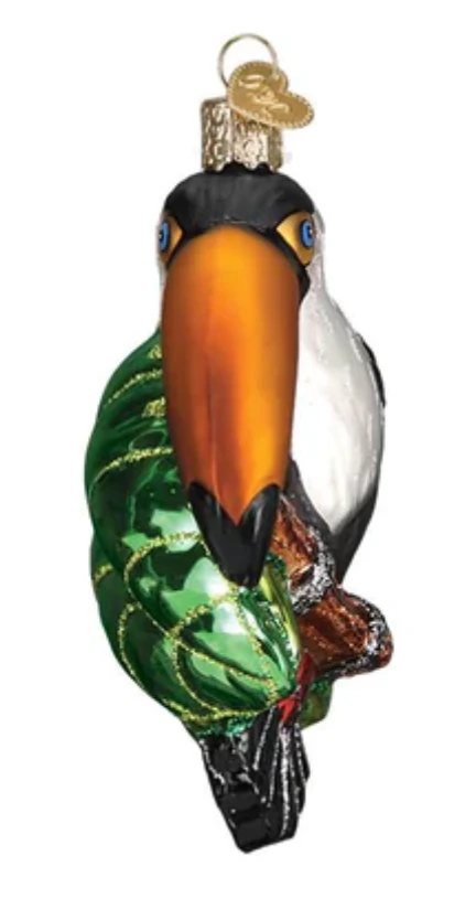 Old World Christmas Toucan Glass Christmas Ornament New With Box 2 Old World Christmas Toucan Glass Christmas Ornament New With Box - Image 2