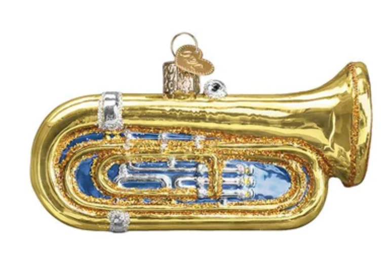 Old World Christmas Tuba Glass Christmas Ornament New With Box 1 Old World Christmas Tuba Glass Christmas Ornament New With Box