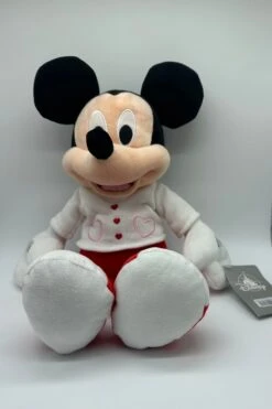 Disney Store Valentine's Day Mickey With Sweater With Hearts Plush New With Tag