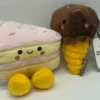 Hallmark Valentine Better Together Cake And Ice Cream Magnetic Plush New W Tag