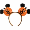 Disney Parks Halloween Mickey Mouse Jack-o'-Lantern Ear Headband New With Tag