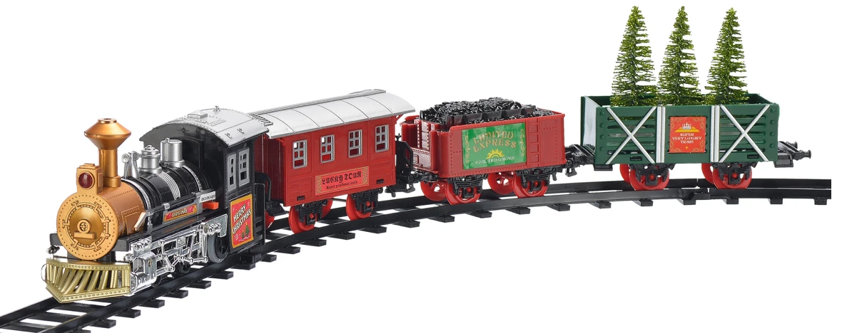 Holiday Time Battery Powered Model Train Set Christmas Village New With Box 3 Holiday Time Battery Powered Model Train Set Christmas Village New With Box - Image 3