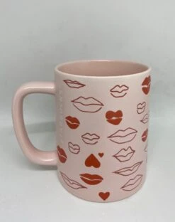 Starbucks Valentine 2021 Pink Lips Ceramic Coffee Mug New